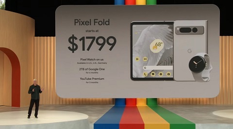 معرفی pixel fold در رویداد گوگل i/o 2023