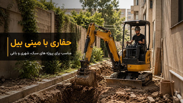 مینی بیل برای چه نوع حفاری هایی مناسب است؟
