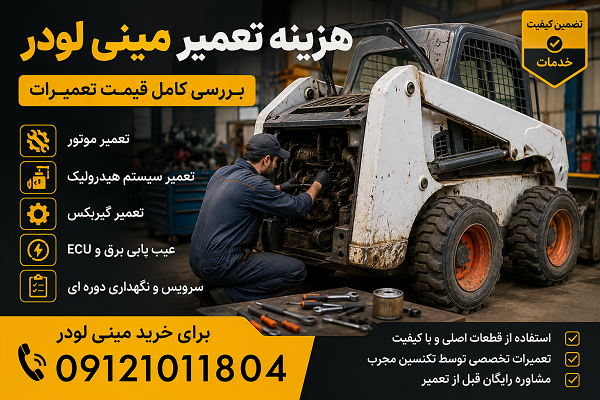 هزینه تعمیر تخصصی و سرویس مینی لودر
